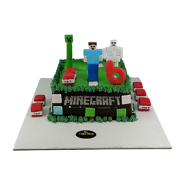 "Minecraft cake"