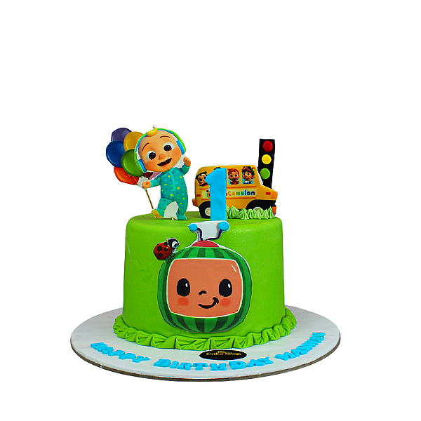 A baby-themed cake.